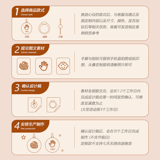 DL 1998 Fat Donglai same style 18k gold zodiac pendant, customized parent-child paw and handprint necklace, baby birth card, couple photo, classic style - oval 15MM only pendant without chain