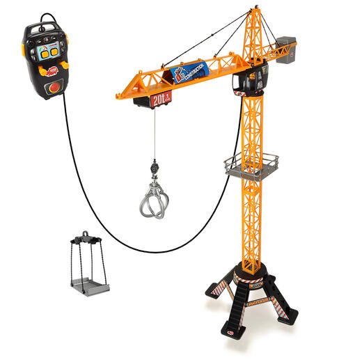 DICKIE TOYS remote control engineering crane 121cm large 350 degree rotating children's electric crane