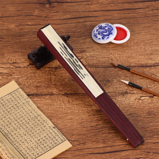 TaTanice fan folding fan Chinese style classical 10-inch men's fan silk fan birthday gift tranquility Zhiyuan without gift box