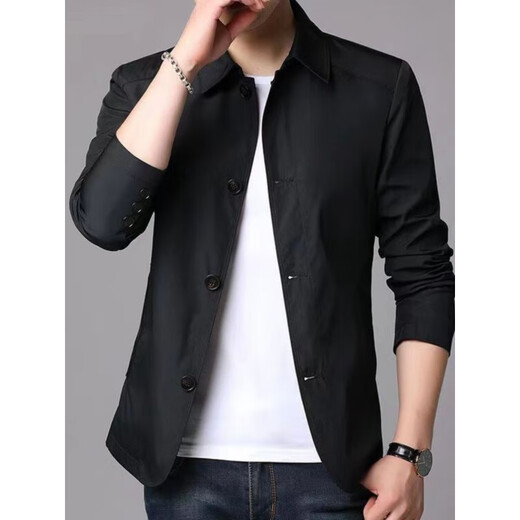 Pierre Cardin High-End Frühlings- und Herbst-Herren-Businessjacke Anzug mittlerer und junger Menschen mit Slim-Jacke mit mittleren und jungen Menschen mit schlanker koreanischer koreanischer Jacke hellgrau NJ1048 m [vorgeschlagen 98-110jin [Jin gleich 0,5 kg]]
