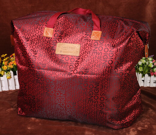 Miaopu Le silk quilt packaging bag quilt packaging bag wedding wedding winter quilt storage bag dustproof and moisture-proof large quilt handbag burgundy letter braiding handle medium size 70x60 place 4-6Jin [Jin equals 0.5 kg] Spring and autumn quilt