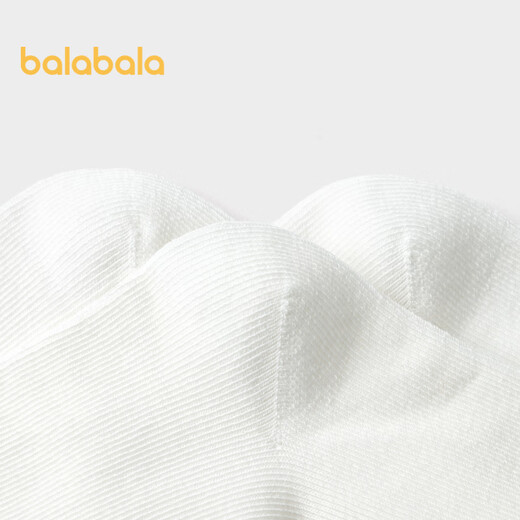 Balabala children's socks spring and autumn boys and girls cotton socks mid-tube socks solid color medium and large children five pairs 208924172217