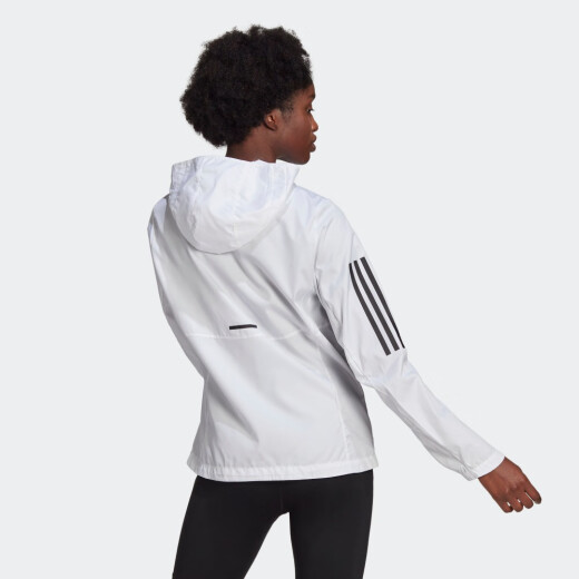 阿迪达斯 （adidas）阿迪达斯女子 运动休闲宽松梭织连帽夹克防风外套 GJ9930 S