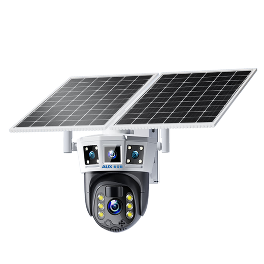 Oaks 4g solar camera outdoor no electricity no network lifetime free traffic plug-in-free mobile phone remote high-definition monitor home outdoor 360-degree panoramic night vision without blind spots