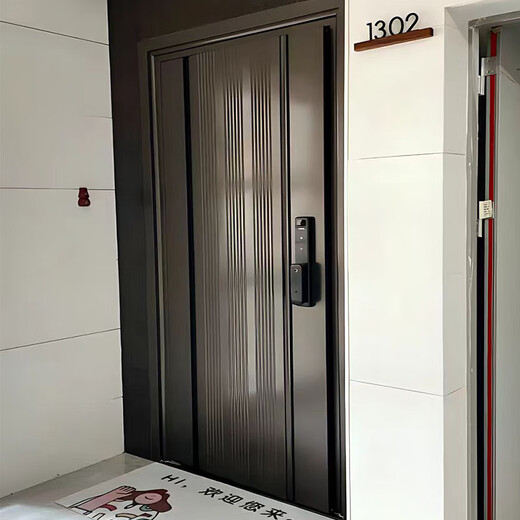 JRB家瑞堡豪华门不锈钢韩式门单开门家用别墅大门防盗门通风玻璃入户门定制 款式1【每平方】