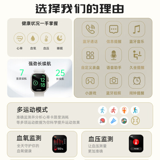 SAE new Huaqiangbei m9min smart Bluetooth phone watch women's multifunctional health monitoring sports couple watch magnetic starlight color [responding to call + mini game]