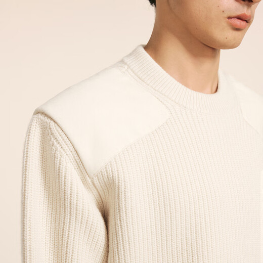 Sketch men's autumn and winter discount new casual sweater short loose wool round neck pullover warm and comfortable top 125 original color L