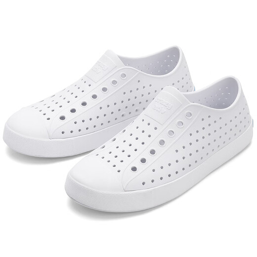 
crazy ativ children's hole shoes for boys and girls summer EVA lightweight breathable parent-child shoes beach shoes sandals outdoor stream tracing shoes white [boutique gift box] blue label 27 [photo based on the size of the sneaker]