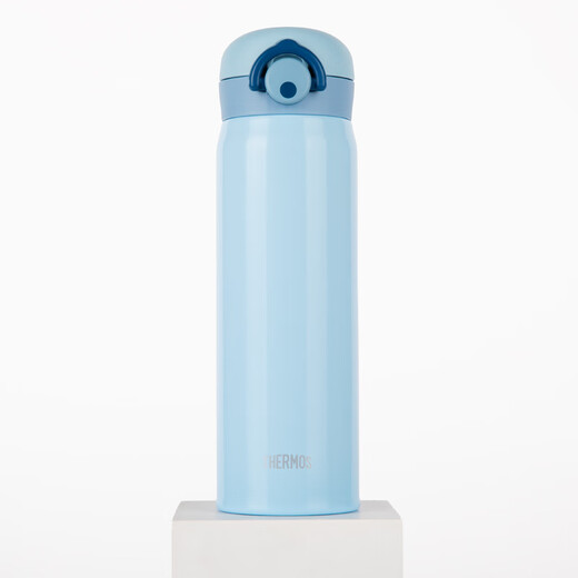 膳魔师（THERMOS）不锈钢保温杯男女学生水杯大容量杯子生日礼物可团购定制刻字JNR 浅蓝色国产 500ml