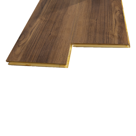 XMSJ Pure à trois couches Floor composite en bois massif Jijifeng Retro Walnut B&B Italien American Nouveau plancher en bois massif à trois couches 9905 CORTE DE RIBLE 18MM