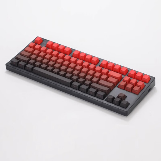 Belly spirit mk870 blackberry side engraving mechanical keyboard Bluetooth wired wireless Bluetooth customized computer game silent office [three mode] Obsidian + Hongyun head engraving KTT red axis [enjoy the silky smoothness]