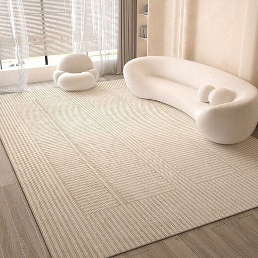 Xinlinfeng living room carpet new ins cream style coffee table carpet sofa floor mat large size non-slip mat stain-resistant meet as fate 80*160CM