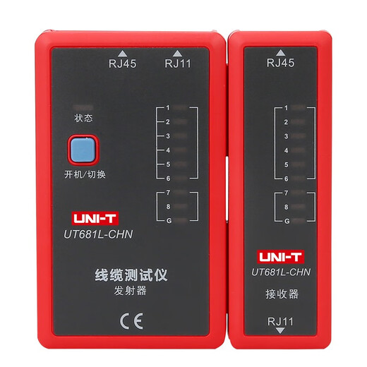 UNI-T Draht-Tester-Netzwerk-Kabel-Tester Telefonkabel-Netzwerkkabel zum Verabel der Tester UT681-Kabelprüfer UT681L Telefonkabel-Kabelkabel-Kabel-Test