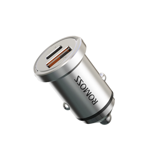 Romans 20W charger car cigarette lighter car charger super fast charging one-to-two/2-in-1 suitable for Apple 16/15/14 Android fast charging head car charging converter