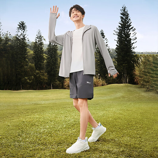 361 Men's new summer sun protection clothing breathable sports and leisure fishing jacket tops recommended Glacier Gray XL (180cm/145-155Jin Jin equals 0.5kg)