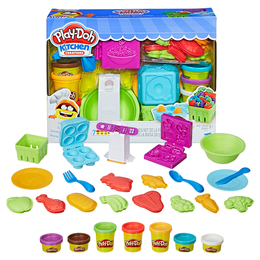 【7成新】孩之宝(Hasbro)培乐多 橡皮泥 儿童礼物厨房系列 超市买买乐套装 手工DIY彩泥 模具套装 E1936