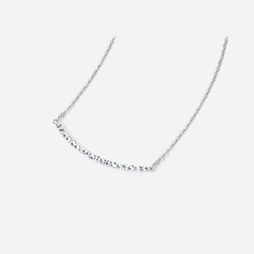 Saturday Fortune (ZLF) PT950 platinum necklace women's platinum car flower gold beads classic simple versatile pendant 40+5cm-3.40g