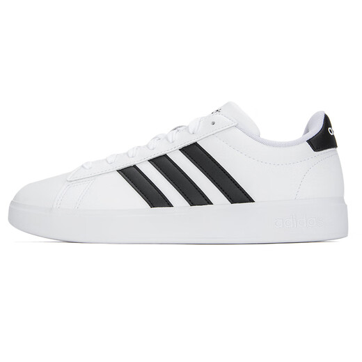 阿迪达斯（adidas）官方舰店女鞋德训鞋 春夏新款运动鞋时尚T头鞋耐磨休闲鞋防滑板鞋 9195-三条纹-皮质-主推款 37