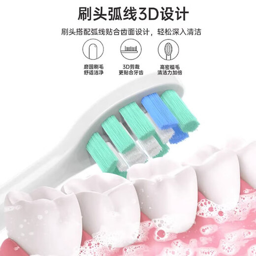 Jingbekang adaptiert an Philips Electric Toothbrush Head HX684C/HX684D/HX684J/HX684A/HX684P/HX9033/67 HX6063/67 HX9024/67 Ersatzkopf-Kzustrumente Typ White 6-Pack 6-Pack 6-Pack 6-Pack