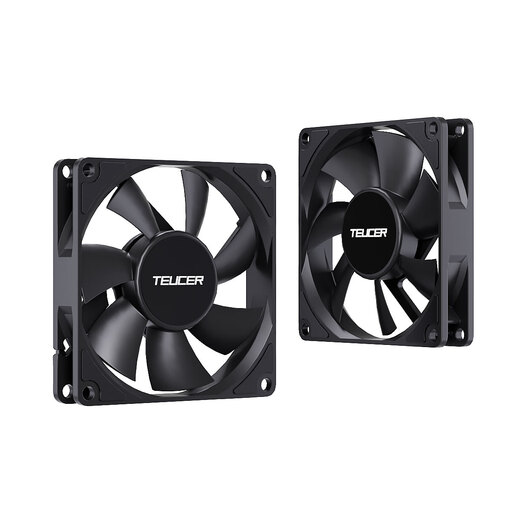 Zere Degrent 12CM Thin Fean 6CM 7CM 8CM 9CM Шасси тихий вентилятор Computer 6010/7015/8015/9015/12015 Ультра-тонкий охлаждающий вентилятор 8015 Без света вентилятора без света [маленькая 4PIN Smart Version]