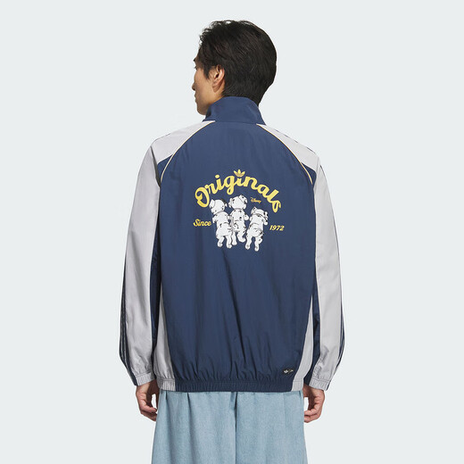 阿迪达斯（adidas） 2025秋男女同款运动休闲防风服外套 KG6691 XS