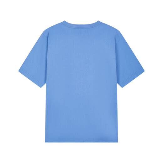 
Champion champion short-sleeved T-shirt men's 2024 summer new top female campus couple M653 dark blue splicing L