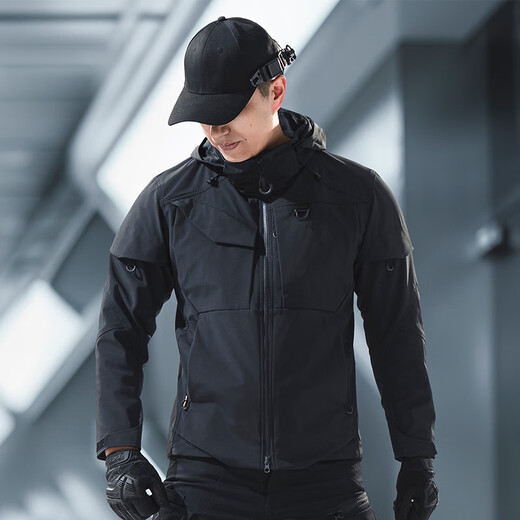 Longya II Tiancang functional work jacket men's spring and autumn outdoor comfortable casual sports commuting tactical jacket dark gray green M 175/96A