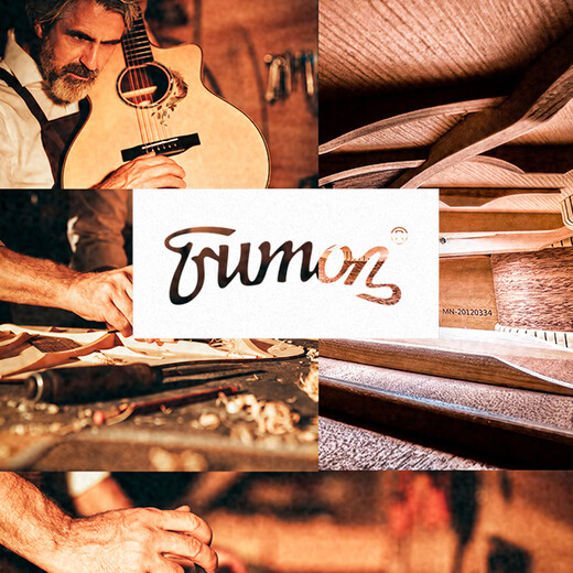 Trumon 3.0 series Black Feather 950/980 cherry blossom veneer folk song electric box guitar 41 inch beginner advanced guitar wing980D-S 41 inch/missible angle vibration electric box