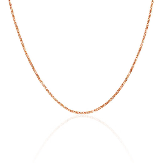 An Feng love tail chain adjustable Chopard chain 18k gold necklace au750 color gold k gold neck chain plain chain clavicle chain k yellow Chopard chain 45cm - about 1g (0.1g)