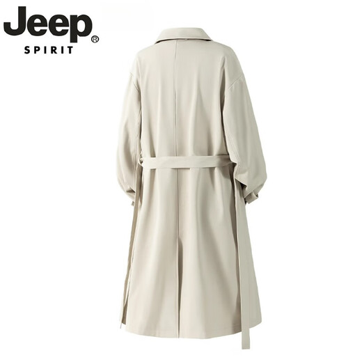 Jeep Spirit Light Luxus High-End Deutsch mittelgroße Windbreaker für Männer Britisch-Stil lässiger Over-Knie-Mantel für Männer lässig neue Produkte Khaki M [Vorschlagen Gewicht 90-120 Jin [Jin gleich 0,5 kg]]