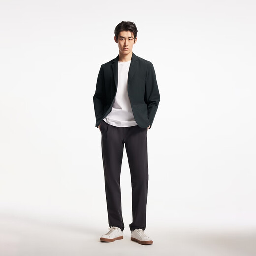 JACK&JONES autumn fashion versatile regular notch lapel two-button placket blazer top men's 225208001 E40 black regular L