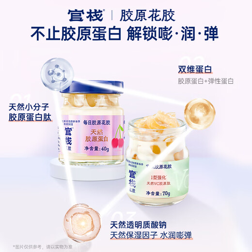 
Guanzhan Instant Floral Gum Family Photo Gift Box 1480g Meal Replacement Fish Gum Nutritional Tonics Pregnant Women Gifts