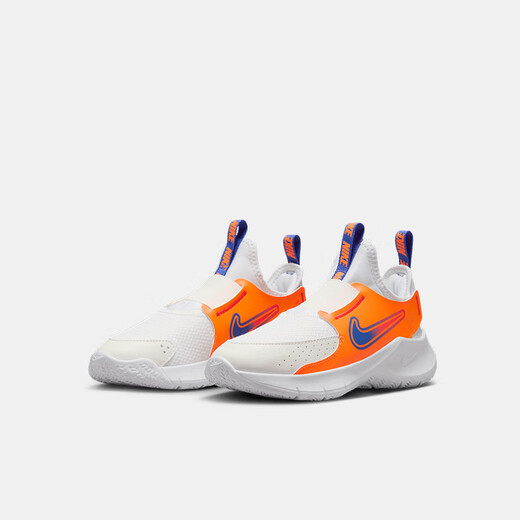Nike Nike Fácil de usar y quitar zapatos deportivos para niños y niñas Flex Runner 4 Carreteras informales para niños FN1449-101 28 [Longitud de pie sugerida 17 cm]