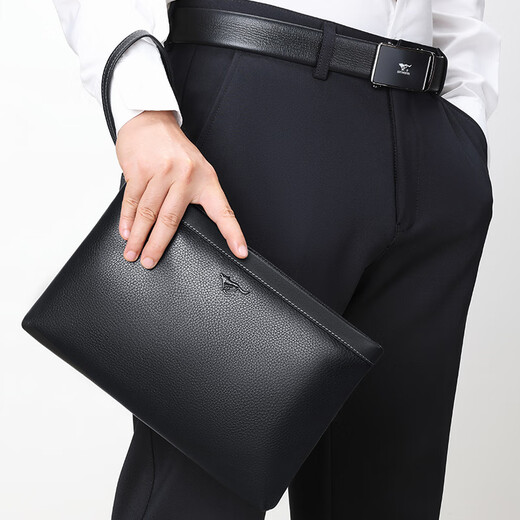 Sieben Wolf modische Brieftaschenhülle Hülle Cloak Clap Black 270x30x175mm