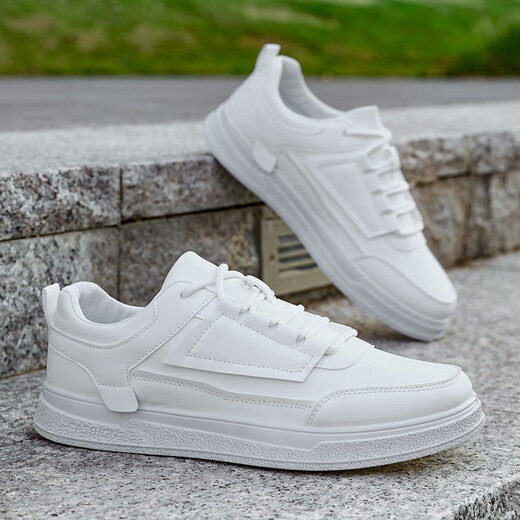 
Changxiang Huili shoes men's spring and summer casual sports men's shoes men's sports board shoes soft sole lightweight and versatile flat sole classic white shoes YJ-1105 white 41