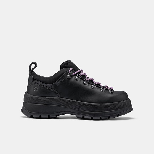 ECCO* Casual Shoes for Women Thick-soled Leather Casual Sports Shoes for Women Trace 220713 HL Black 22071351052 36