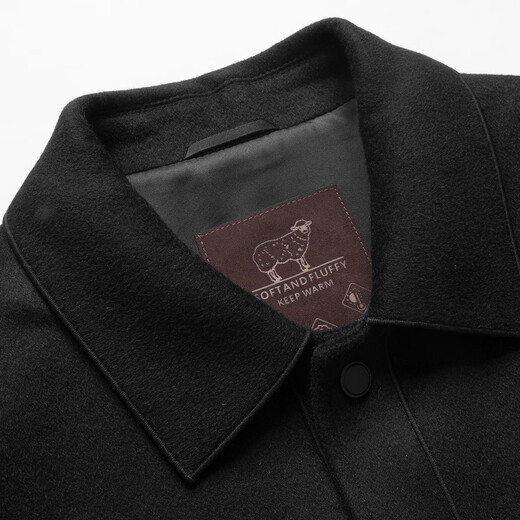 Antonio [97% en laine] 2025 Automne et hiver veste en laine épaisse pour hommes Business Men's Casual Abell Veste en laine noir 3xl 56 (190 / 104A)