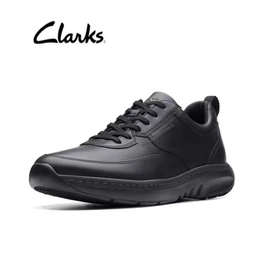 其乐（Clarks）男鞋新款经典缓震时尚休闲运动鞋皮鞋真皮舒适透气男鞋 蓝色 42