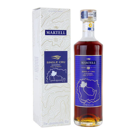马爹利（Martel）优林区小香槟区宝德区 干邑白兰地 700ml*3瓶 