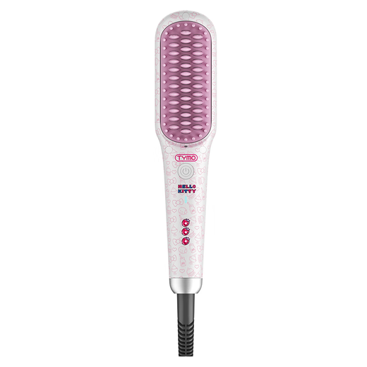 TYMO hair straightening comb 200 million negative ions straight clip protects hair without damaging the hair and smoothes the top of the skull to improve frizz Hello Kitty style Mini straightening comb