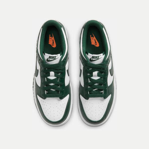 Nike (NIKE) official women's shoes Dunk Low (GS) black and white panda low top wear-resistant sports shoes CW1590-102 white and green 39