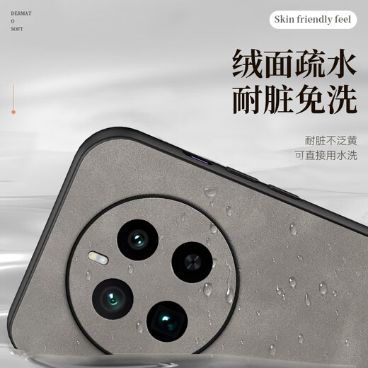 mlnew 真我GT5Pro镜头全包手机壳RMx3888保护壳小羊皮手机套防摔保护套5G防滑 【酒红色】配高清全屏软膜