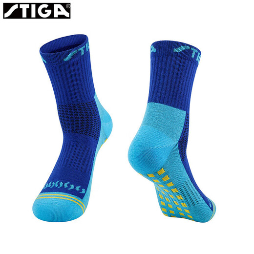Calcetines de tenis de mesa stiga calcetines de estampado deportivo stiga socks multicolores de bloques de color competición de moda de entrenamiento CSCO CP-12121 azul marino [existencias] L (más de 40 tamaños)