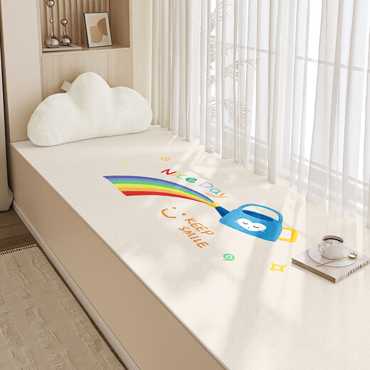 CLCEY2025 Baie de fenêtre de fenêtre de baie vitrée Repliement Repliement pour chambre à coucher lavable Baieur de fenêtre Baie de fenêtre Repliement Été 2025 Vent de luxe léger et soleil chaud-15930 120 [Poste confortable et confortable] 120cm * 200cm