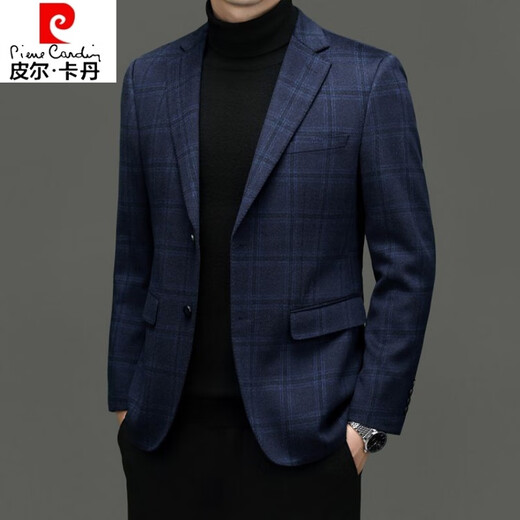 
Pier Cardin casual suit jacket men spring and autumn 25 new versatile casual clothes single slim business plaid suit jacket men picture color 170 M