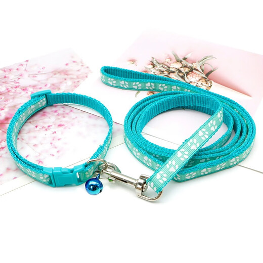 CLCEY Pet Dog Leash Collar Kitten Dog Walking Rope Small Dog Kitten Teddy Dog Rope Cat Walking Rope Bell Collar + Rope Coffee 1-9Jin Jin equals 0.5kg Use