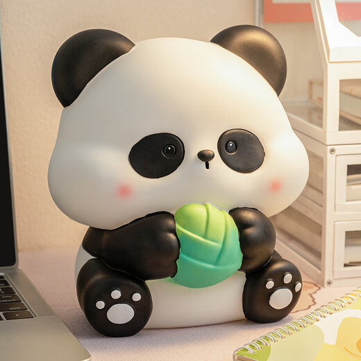 Qi Le birthday gift panda piggy bank for women, children, large capacity, depositable and removable, new style for boys, only in and out of the piggy bank, Panda Dada (large size)