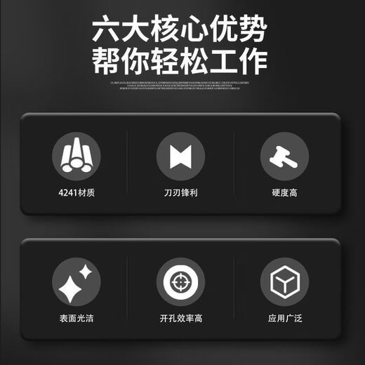 Chengzhou electric wrench pagoda drill bit electric wrench conversion joint metal wood template iron plate woodworking hole step drill electric wrench special + spiral 6542 4-22mm