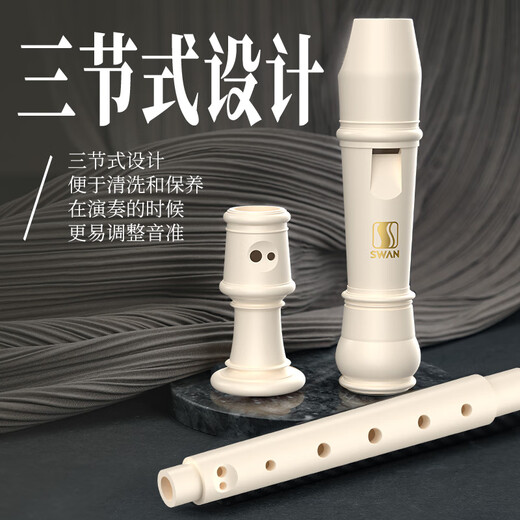 
Swan (SWAN) British Baroque Treble Eight Hole Recorder 8 Primary School Students and Children Adult Professional Advanced Flute