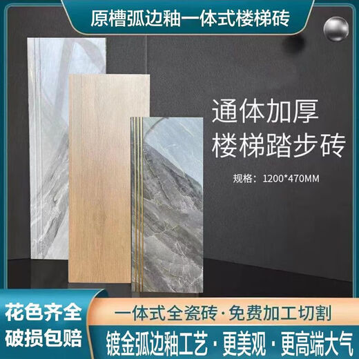 Xuankashi 1200x470mm à arc intégré Edge glacé entier étape du corps étapes de brique de brique